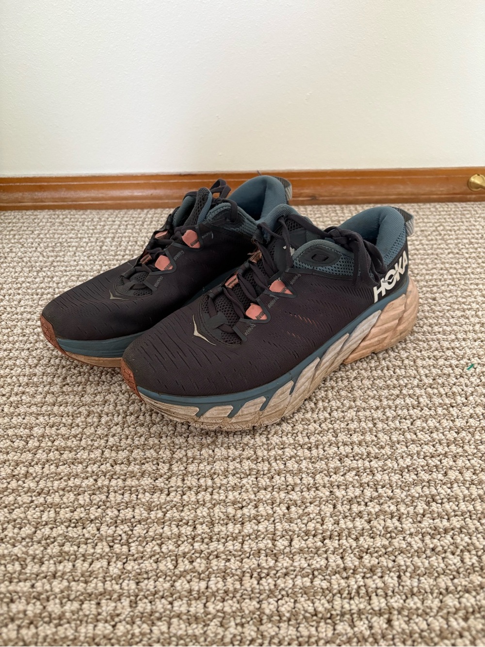 HOKA Galviota 3 Women’s Running Athletic Shoes Blue & Grey 9